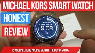 Michael Kors Access Bradshaw smart watch review  smartwatch in Rose Gold with android wear 2017 [upl. by Nelloc984]