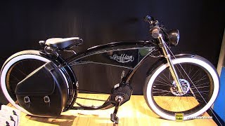 2019 Ruff Cycles The Ruffian Cruiser Electric Bike  Walkaround  2018 Eurobike [upl. by Amsirhc]