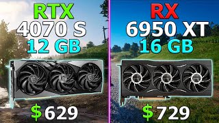 RTX 4070 Super vs RX 6950 XT  Test in 10 Games [upl. by Ecital]