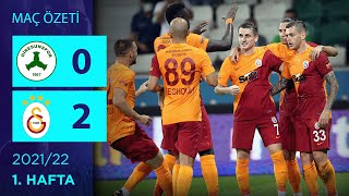 ÖZET GZT Giresunspor 02 Galatasaray  1 Hafta  202122 [upl. by Ydnat]