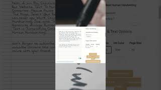 Handwriting by keyboard🖋️📝  ai Texttohandwritingai learninaminute assignment shorts [upl. by Oppen8]