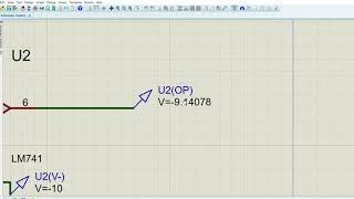 amplificador como comparador Proteus 8 Professional LM741 [upl. by Nelram343]