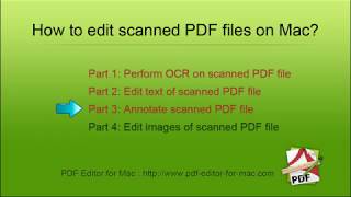 How to Edit scanned PDF documents on Mac PDF Editor OCR [upl. by Gilbertson515]