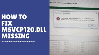 MSVCP120 DLL missing  How To Fix  100 working [upl. by Arlynne75]