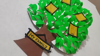 Family Tree  Family Tree Project Idea  DIY  Family tree [upl. by Inah]