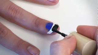 Manicura francesa de colores con guía  Nail Art [upl. by Godbeare331]