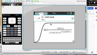 Logistic Regression on TINspire [upl. by Calise42]