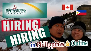 Pinoy sa Canada New Brunswick Job Hiring Philippines amp Online [upl. by Urian]