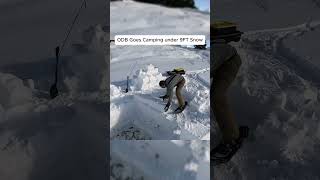 ODB Goes Camping under 9FT Snow PT1 shorts shortsvideo [upl. by Tocs]