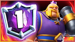 BUFFED ROYAL GIANT DECK rushed to RANK 1 IN THE WORLD — Clash Royale [upl. by Rumit]