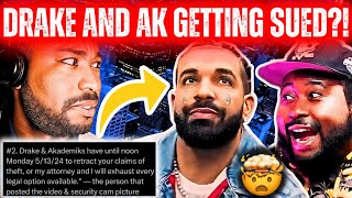 🔴Drake And Akademiks THREATENED With LAWSUIT Over “Meet The Grahams” COVER 😳 [upl. by Attenol]