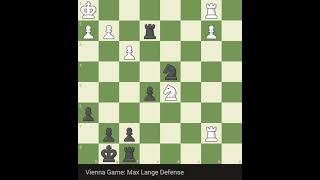 Vienna game  Max lange defense chess chessgrandmaster hikaru chessplayer checkmate magnus [upl. by Ailices489]