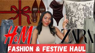 HampM amp ZARA Fall 2024 Fashion amp Holiday Festive Haul  Classy Style [upl. by Pomeroy]