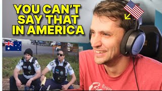 American reacts to Australian Police Officers Superwog1 [upl. by Ytinav]