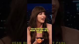 Dakota Johnson teaching Jimmy Fallon smoking😂😂 dakotajohnson jimmyfallon entertainment fun [upl. by Schapira]