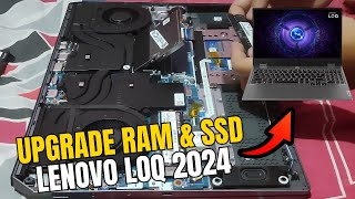 How to Upgrade RAM and SSD on Lenovo LOQ 15IAX9 i512450HX RTX 3050 6GB [upl. by Leizahaj]