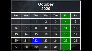 How to Create Calendar In HTML  HTML 5  CSS3  Jelly Coder [upl. by Mcwilliams]