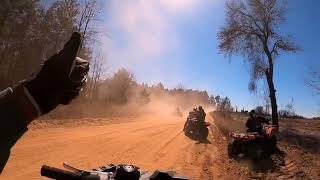 Pageland South Carolina ATV Sand pitsTrail Ride 3722021 [upl. by Aicirtam346]