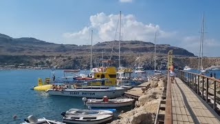 LINDOS  Rhodes Greece Beautiful Here [upl. by Uzzia]