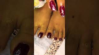 Bridal nail extension hands amp feet youtubeshorts youtubevideo naildesign nails [upl. by Press]