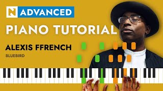 Alexis Ffrench  Bluebird  PIANO TUTORIAL  ADVANCED [upl. by Dnaltiak346]