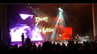 Drake Vs Lil Wayne  PNC Arts Center Holmdel NJ  August 26th 2014 [upl. by Sivek]