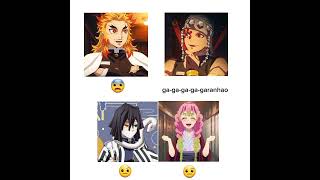 GAGAGAGAGARANHÃO uzui mitsuri rengoku obanai demonslayer kny meme kimetsunoyaiba [upl. by Oijres]