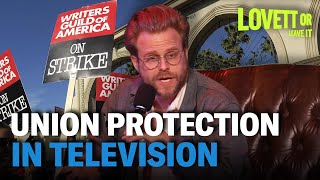 Heres Why TV Writers Might Strike  Adam Conover  Lovett or Leave It [upl. by Navillus]