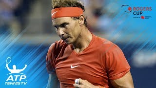 Nadal sets up final against Tsitsipas  Rogers Cup 2018 Highlights Day 6 [upl. by Esirrehc]