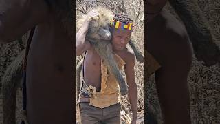 Hadzabe Got a BABOON for Lunch it requires skills to hunt [upl. by Ric]