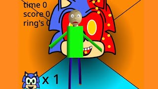 Red SONIC Apparition GETS Baldi’s Basics [upl. by Air]