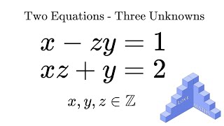 Two Equations with Three Unknownsmaths alevel olympiad equation bruteforce mathproblem [upl. by Cirone]