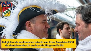 Aankomst Prins Amadeiro XXVI in Oeteldonk 2024 [upl. by Ayekel]