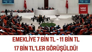 SON DAKİKA Mecliste Emeklilere Zam Görüşüldü 71117 Bin TLlik Önergeler Verildi İşte Yaşananlar [upl. by Elehcor621]