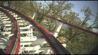 The Legend Wooden Roller Coaster Front Seat POV Arnolds Park Iowa [upl. by Quintie]