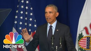 Barack Obama Issues Rebuke Of President Donald Trump GOP ‘This Is Not Normal’  NBC News [upl. by Lombardi]