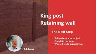 Kingpost retaining wall design [upl. by Chantal]