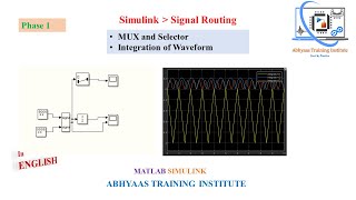 P6 Signal Routing  Mux and Selector in Simulink  Integration of Square Sine Sawtooth Wave [upl. by Elvina88]