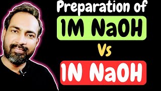 1N and 1M solution Preparation of sodium hydroxide  NaOH [upl. by Brigham926]