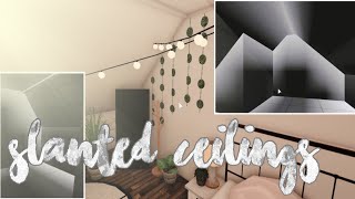 Bloxburg Slanted Ceiling Tutorial  melendezz [upl. by Lairea]