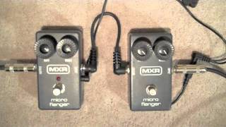 MXR Micro Flanger Shootout 1982 Vintage vs 2011 Reissue [upl. by Jaycee352]