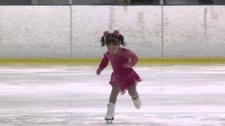 3 yr old Brynn Cartagena magnolia Ice Skate Competition 2014 [upl. by Eliathas]