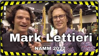 Mark Lettieri interview during NAMM 2022 on the Bacci Guitars booth [upl. by Cissie]