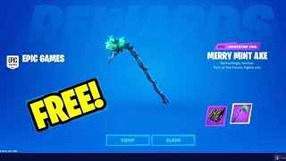 How To Get MINTY PICKAXE for FREE in Fortnite Chapter 5 Season 1 [upl. by Notneiuq]