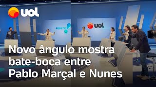 Pablo Marçal e Nunes batem boca durante debate RedeTVUOL vídeo mostra novo ângulo [upl. by Venola]