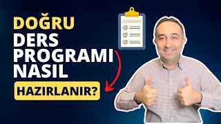 Verimli ve Doğru Ders Çalışma Programı Nasıl Hazırlanır Ders Planı Nasıl Olmalı [upl. by Ycnan]