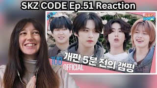 Stray Kids SKZ Code Ep51 Know Know Camping 1 REACTION [upl. by Aloibaf]