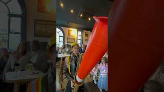 Interrupting Karaoke with traffic cone sax prank sax party [upl. by Fleisher255]