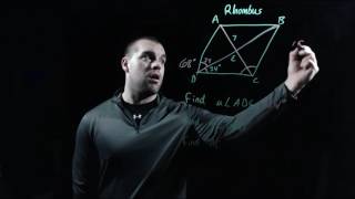 Geometry 84 Properties of Rhombuses Rectangles and Squares [upl. by Hrutkay]