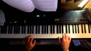 Original Battlestar Galactica Theme on Piano  Synthesizer 1978 Sci Fi Themes [upl. by Gnouhp]